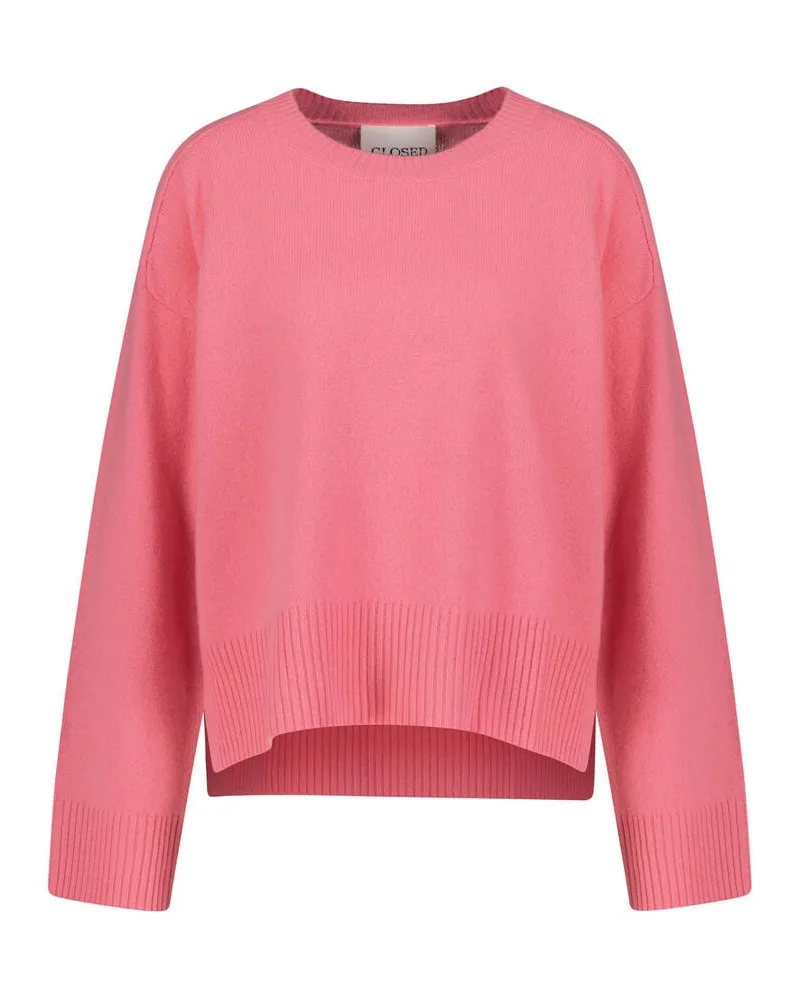 Closed Damen Strickpullover aus Merinowolle Pink