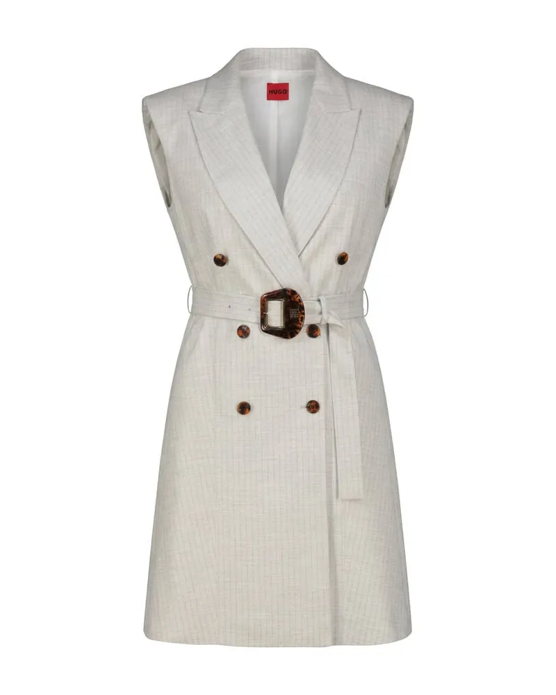 HUGO BOSS Damen Minikleid KAMELANA Grau