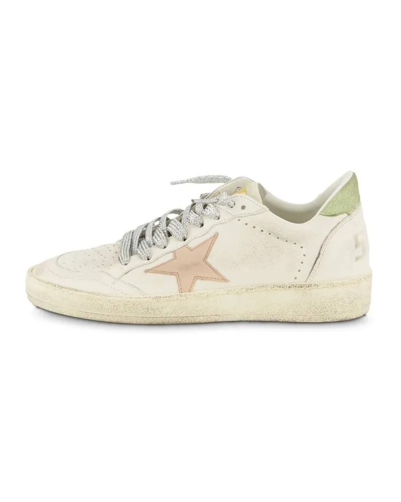 Golden Goose Damen Sneaker aus Leder BALLSTAR Weiss