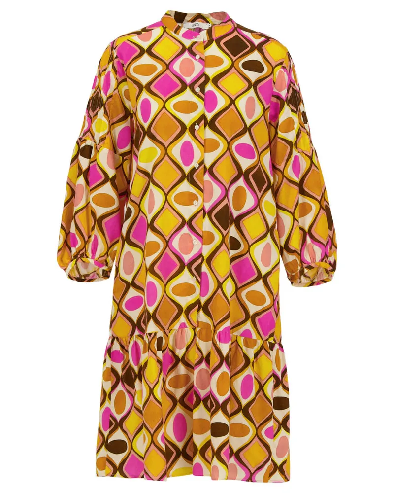 0039 Italy Damen Freizeitkleid MILA Gelb
