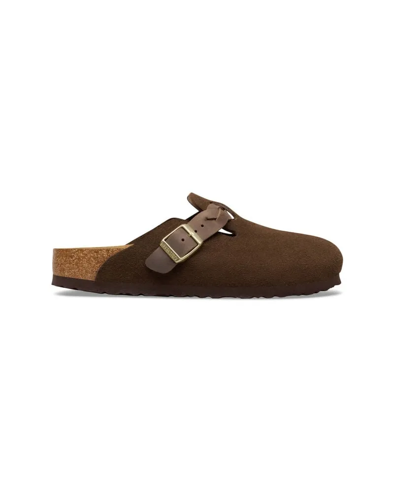 Birkenstock Damen Pantoletten BOSTON BRAIDED Braun