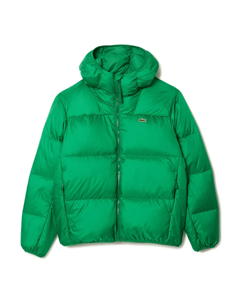 Lacoste Herren Daunenjacke mit Kapuze Efeu