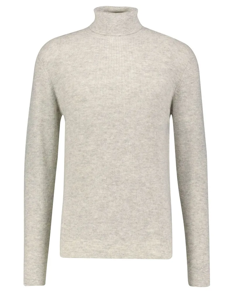 ALLUDE Herren Strickpullover aus Wolle und Kaschmir Grau