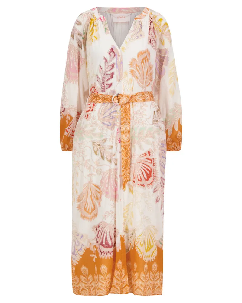IVI Collection Damen Kleid BLOOM Mehrfarbig