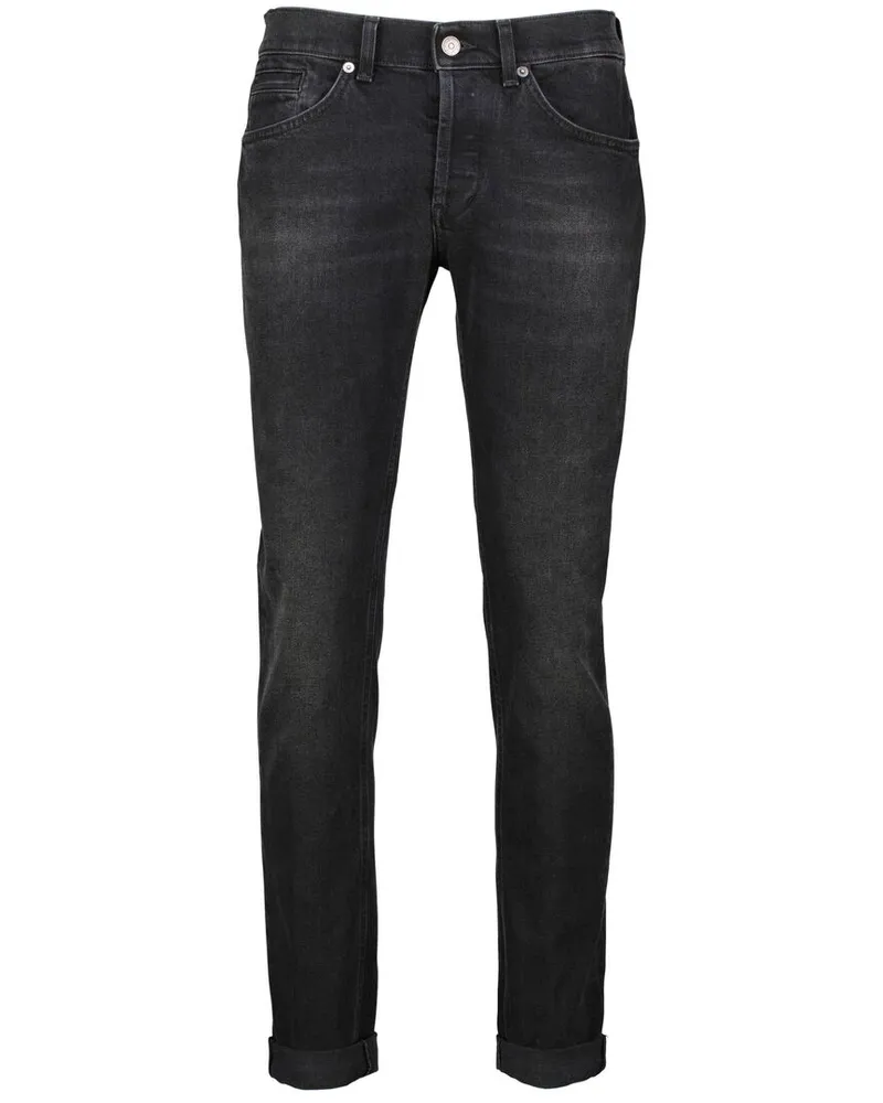 Dondup Herren Jeans aus Baumwolle GEORGE DENIM PANT Skinny Fit mit Stretch-Anteil Grau
