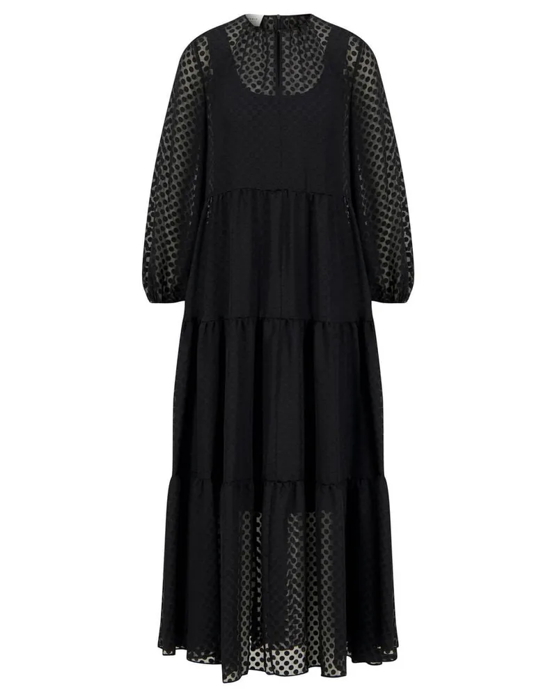 Akris Damen Maxikleid Schwarz