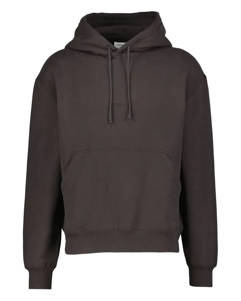 Saint Laurent Herren Hoodie Anthrazit