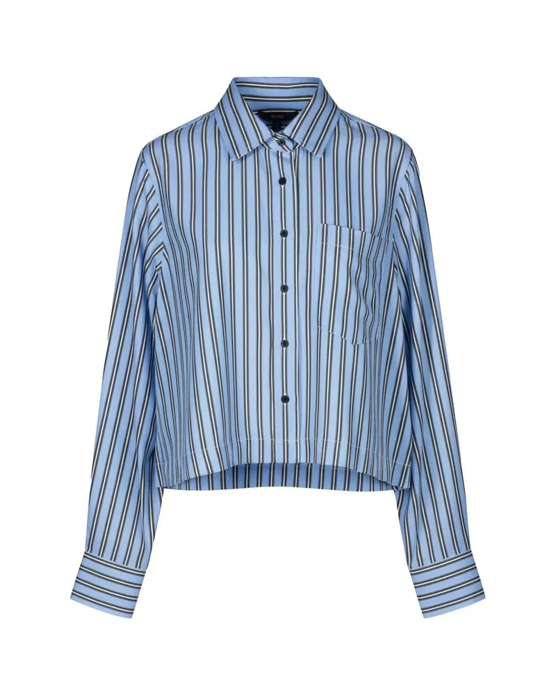 Closed Damen Bluse Blau