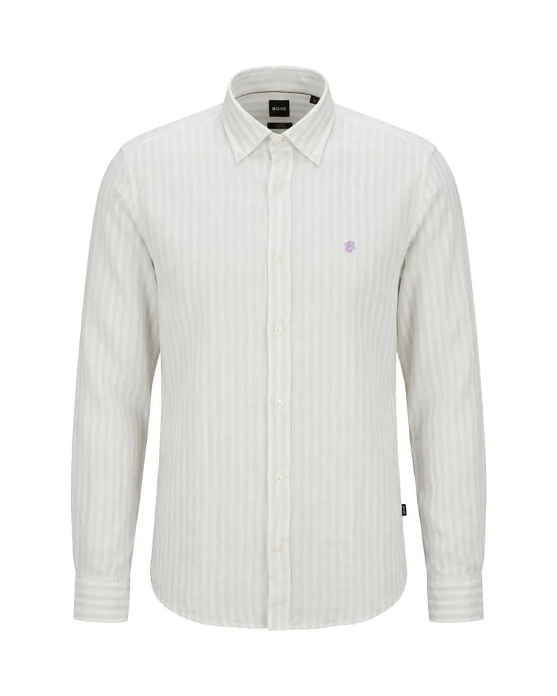 HUGO BOSS Herren Hemd H-LIAM-BD Lavendel