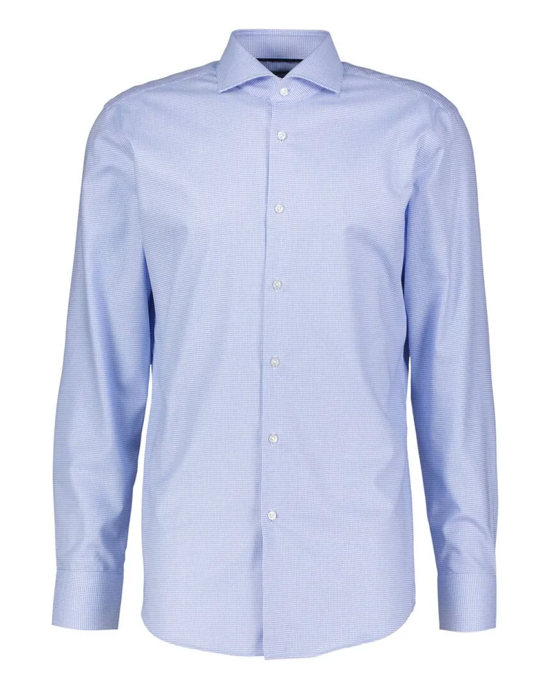 HUGO BOSS Herren Businesshemd H_HANK-SPR_B1_C1_253 Slim Fit Blau