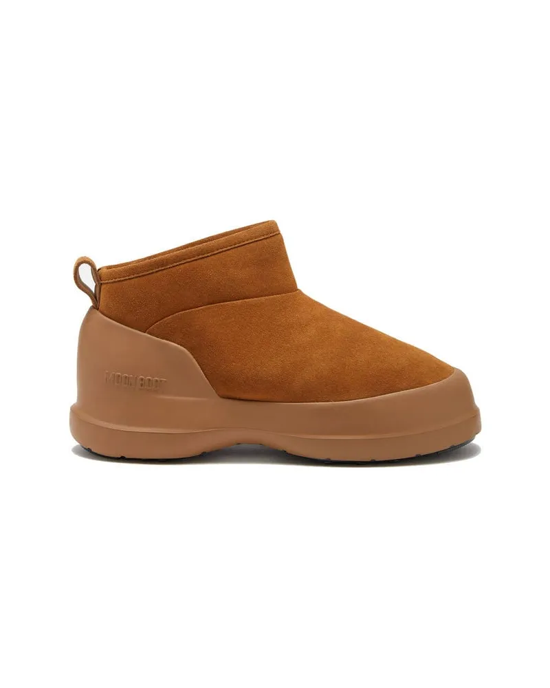 Moon Boot Damen Boots LUNA aus Veloursleder Camel