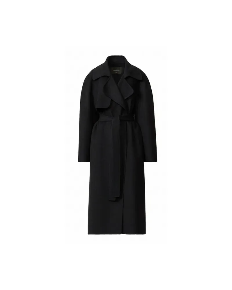 Fabiana Filippi Damen Trenchcoat aus doppellagiger Wolle Marine