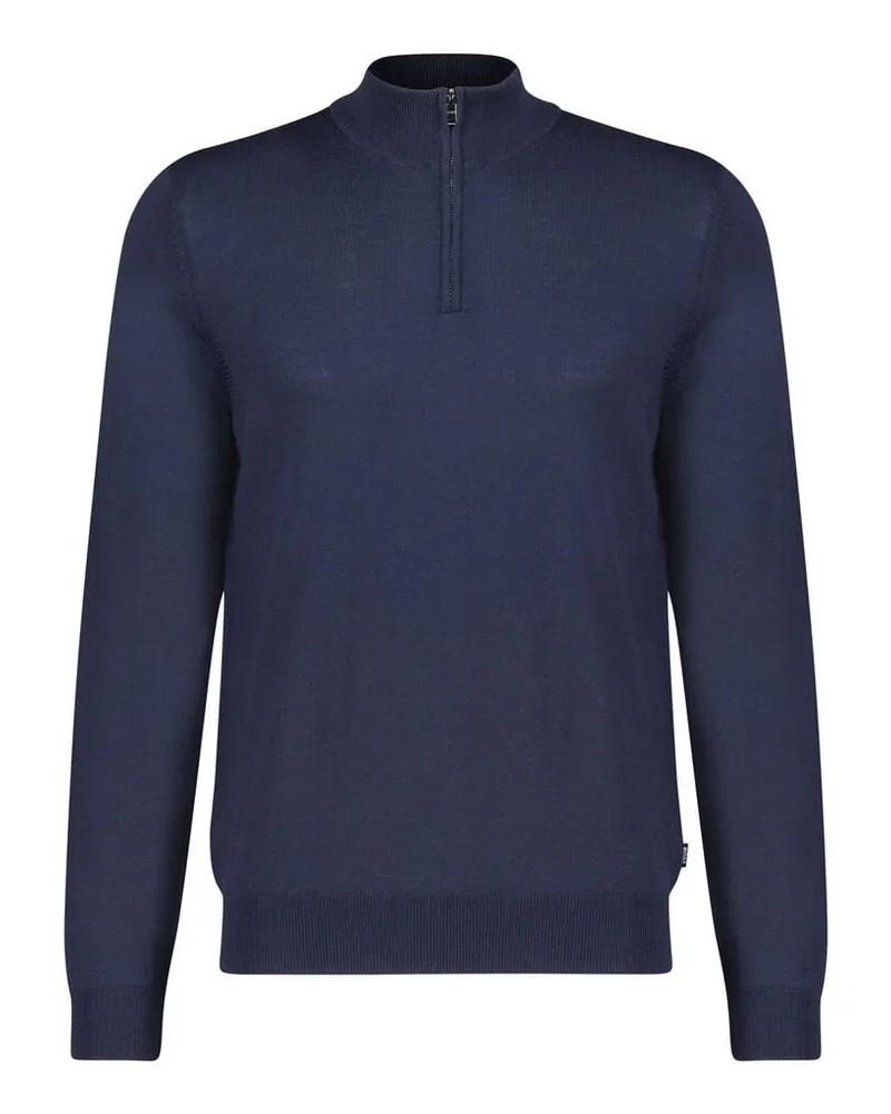 HUGO BOSS Herren Strickpullover EBENJI Regular Fit Marine