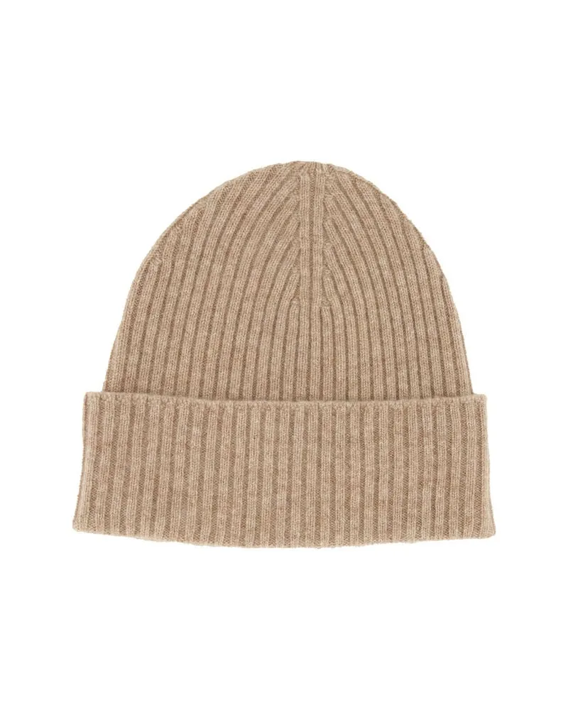 pure Damen Kaschmirmütze Taupe-mel.