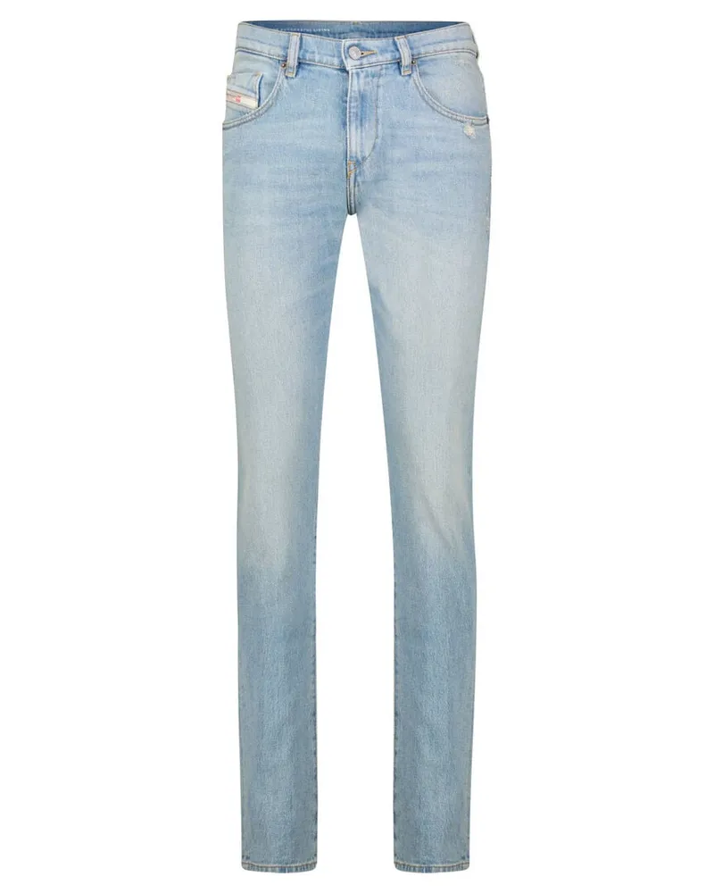 Diesel Herren Jeans 2019 D-STRUKT 09H32 Slim Fit Mid Waist Bleached