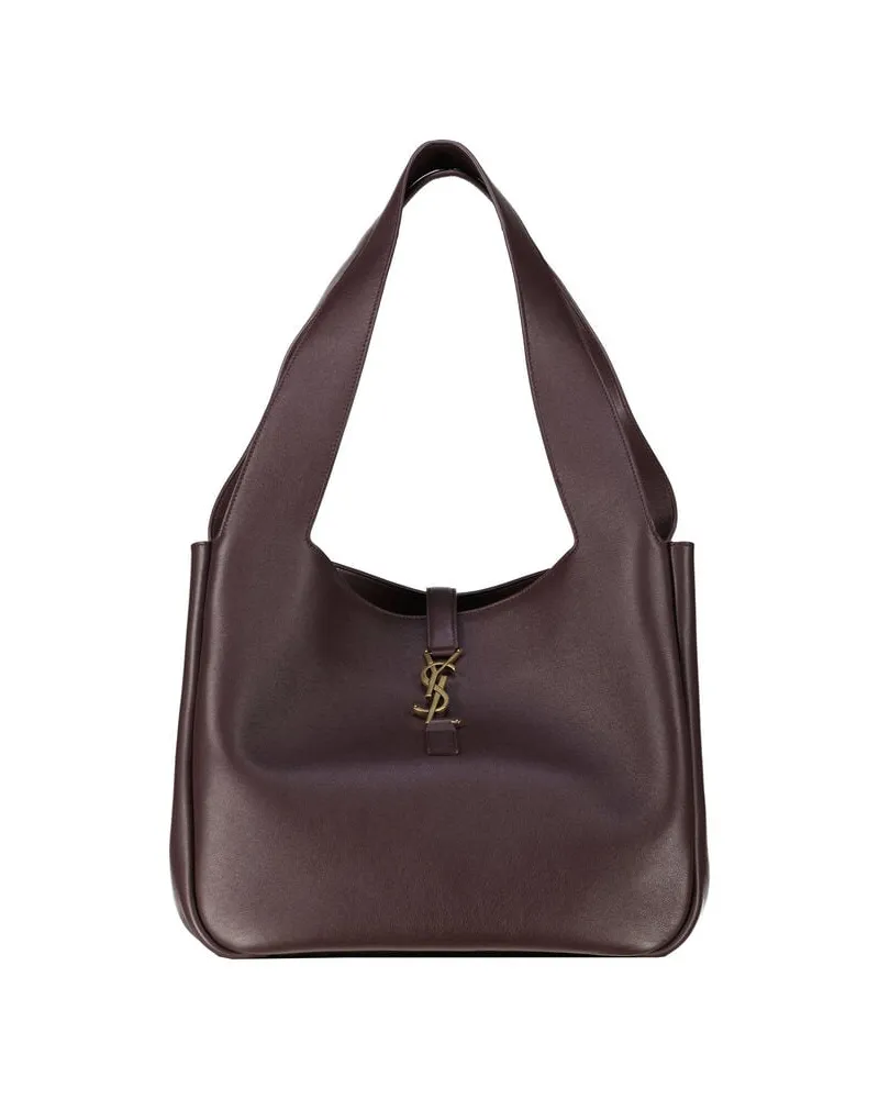 Saint Laurent Damen Shopper aus genarbtem Kalbsleder LE 5 A 7 BEA Bordeaux