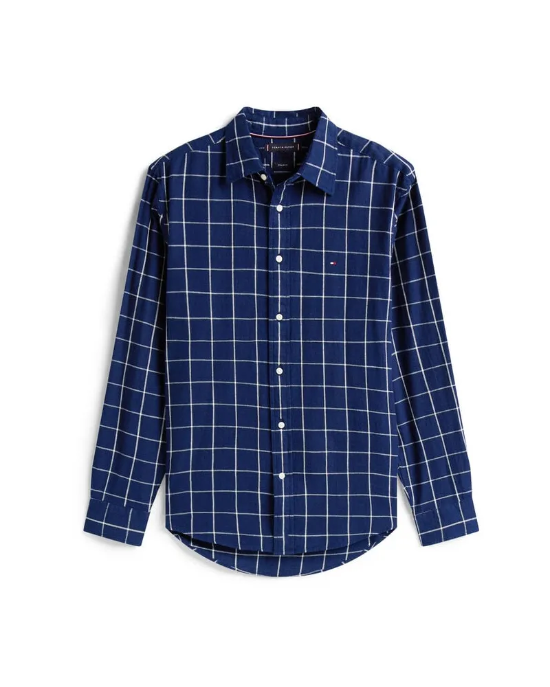 Tommy Hilfiger Herren Hemd TWILL INDIGO RF SHIRT Regular Fit Indigo