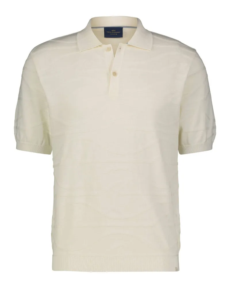 Paul & Shark Herren Poloshirt Offwhite