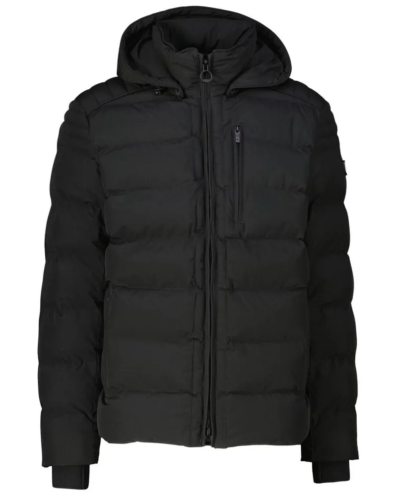 Wellensteyn Herren Steppjacke mit Kapuze BLACKJACK SHORT Schwarz