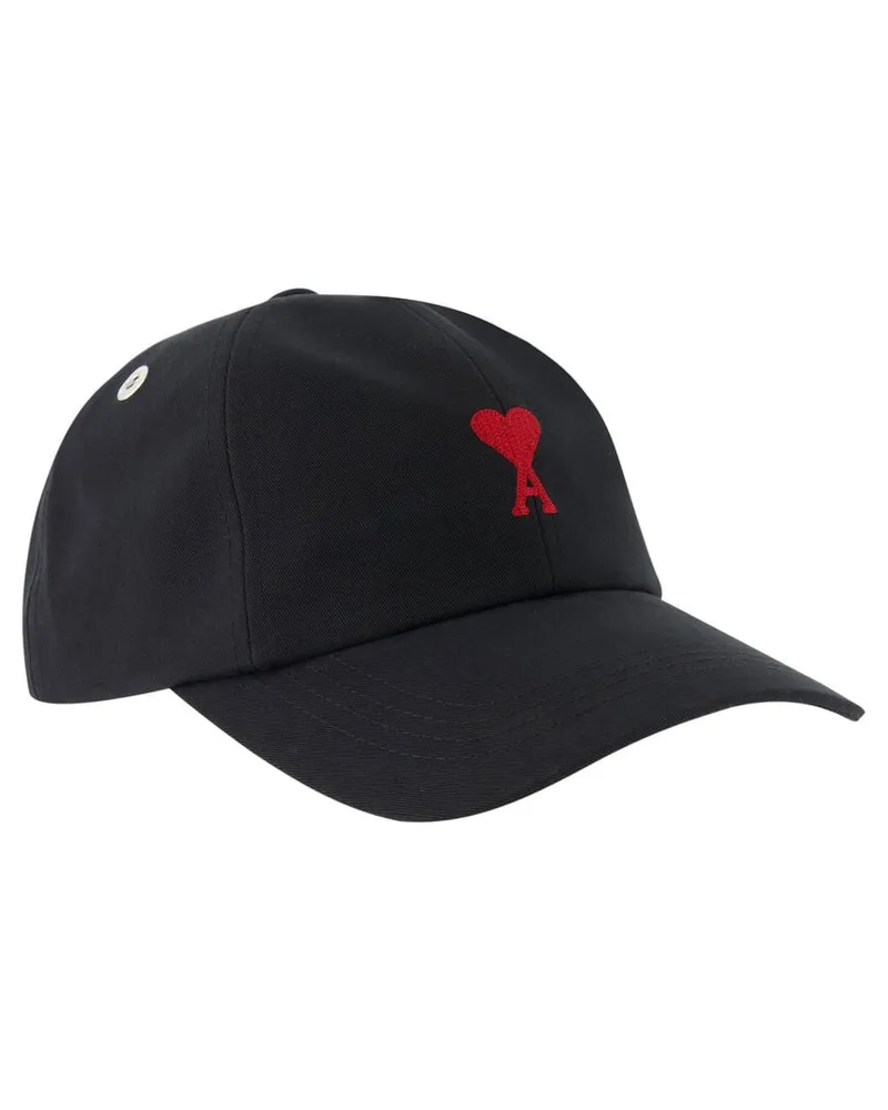 AMI Paris Schildmütze RED ADC EMBROIDERY CAP Schwarz