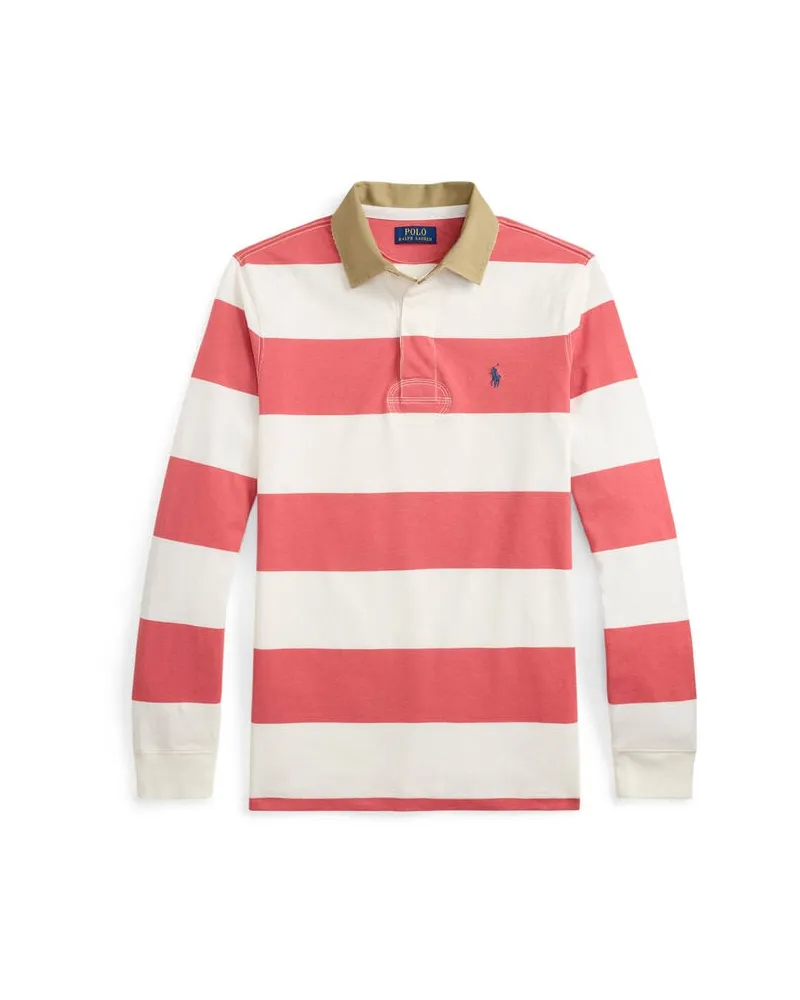 Ralph Lauren Herren Rugbyshirt Classic Fit Koralle