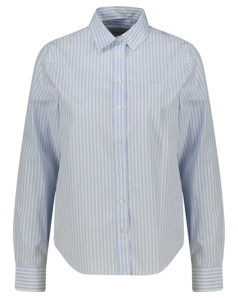Gant Damen Bluse Regular Fit Langarm Bleu