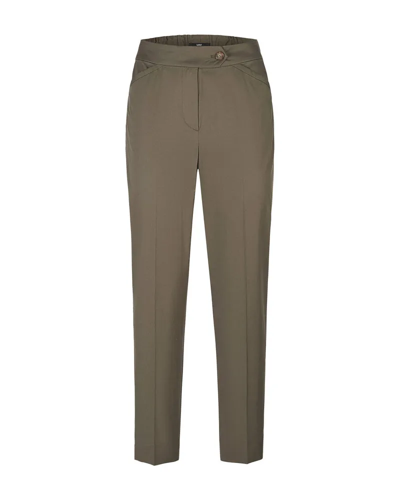 Riani Damen Hose Slim Fit Grün