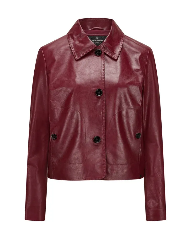 Milestone Damen Lederjacke MSDALILA Cherryred