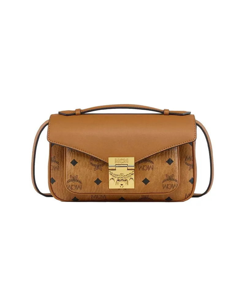 MCM Damen Umhängetasche TRACY VI Cognac