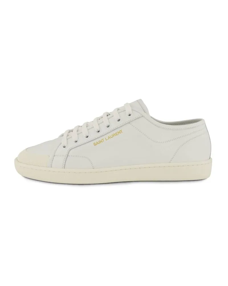 Saint Laurent Herren Sneaker aus Kalbsleder GYM SL39 Weiss