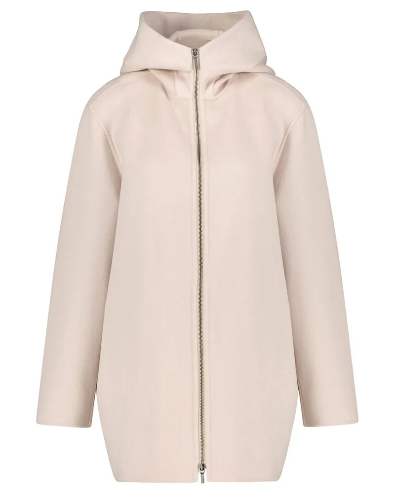 Iris von Arnim Damen Mantel aus Kaschmir-Woll-Mix Offwhite