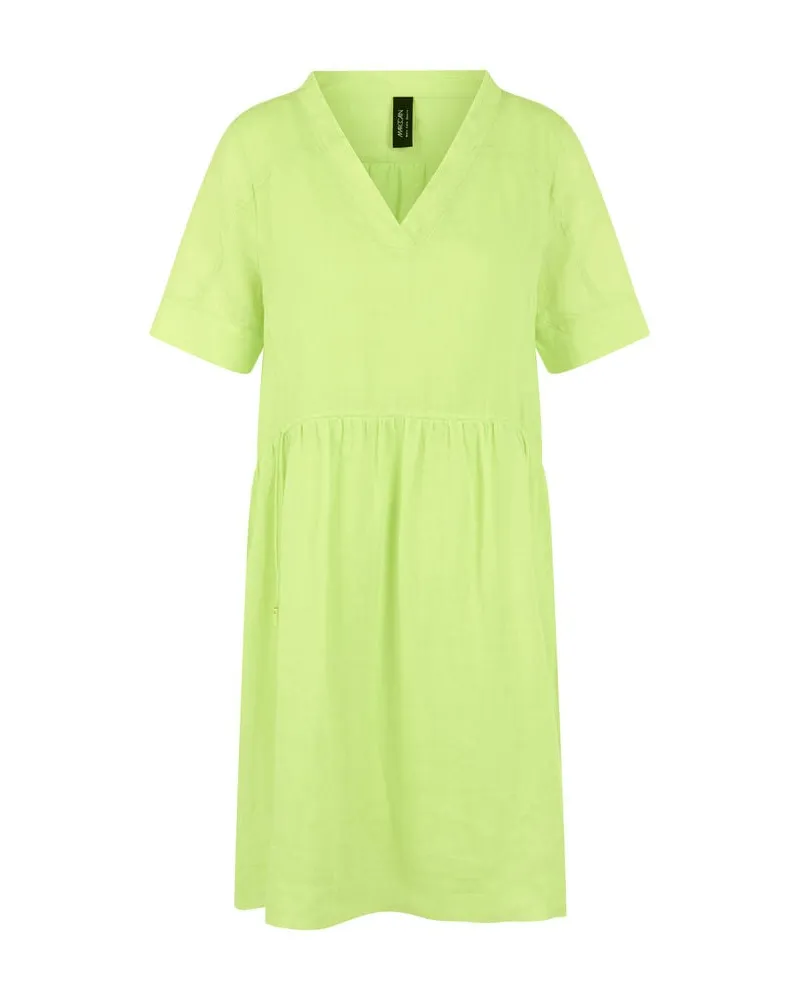 Marc Cain Damen Minikleid aus Baumwolle Gelb