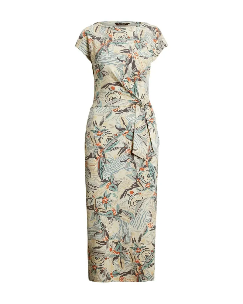 Ralph Lauren Damen Jerseykleid Offwhite