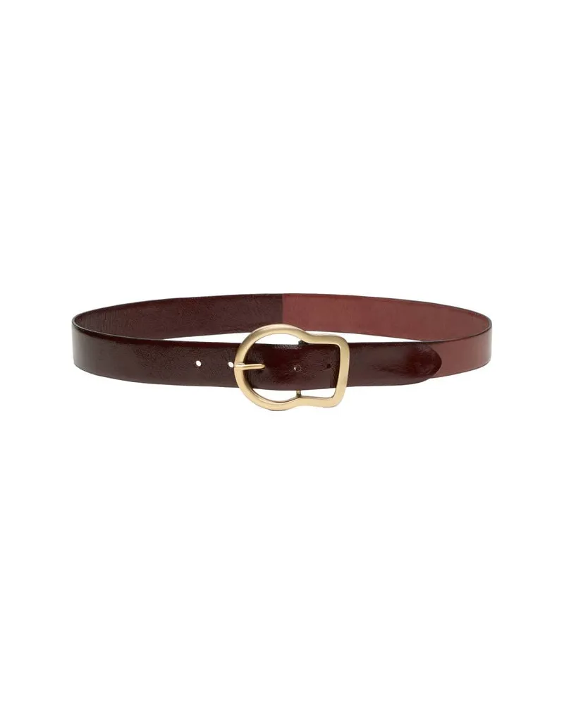 Dorothee Schumacher Damen Ledergürtel CRACKLE SHINE Bordeaux