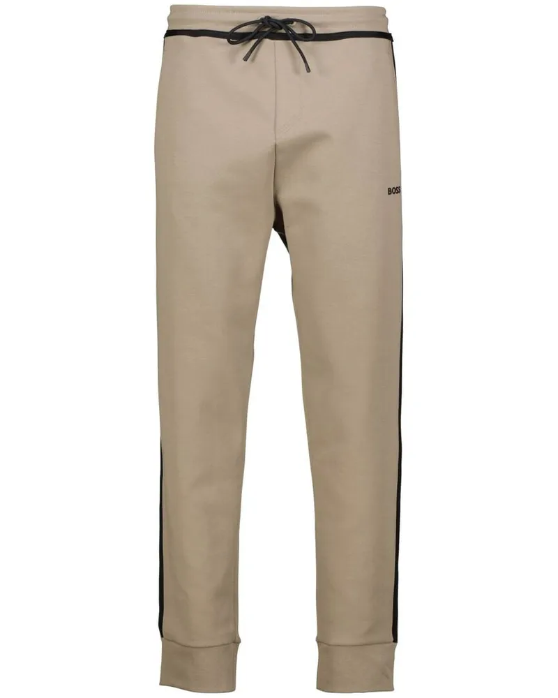 HUGO BOSS Herren Sweathose HADIKO TAPE Grün