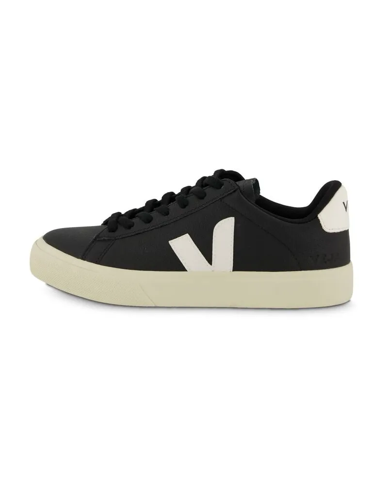 VEJA Damen Sneaker CAMPO aus Leder Schwarz