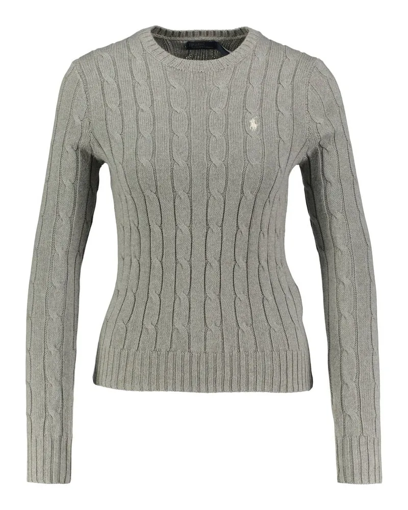 Ralph Lauren Damen Strickpullover aus Baumwolle Grau