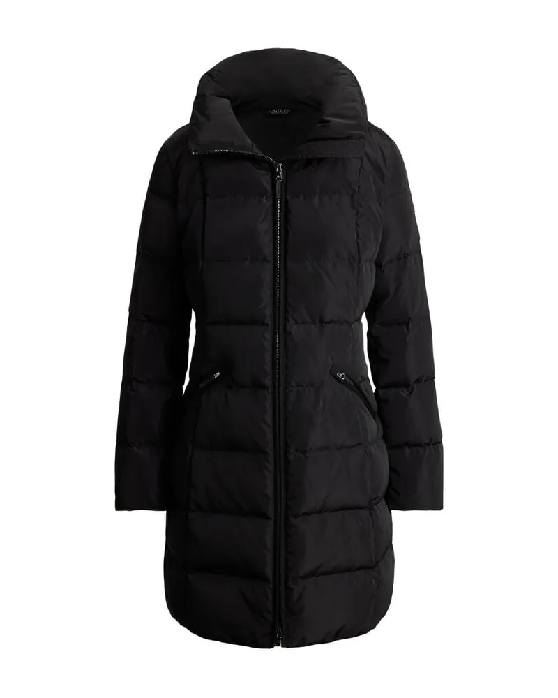 Ralph Lauren Damen Daunenmantel mit Kapuze Schwarz