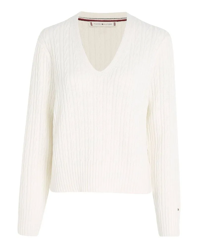 Tommy Hilfiger Damen Pullover CABLE Offwhite