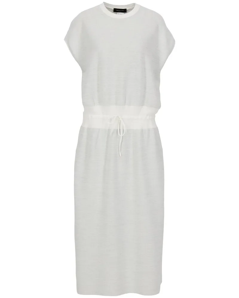 Fabiana Filippi Damen Strickkleid Silber