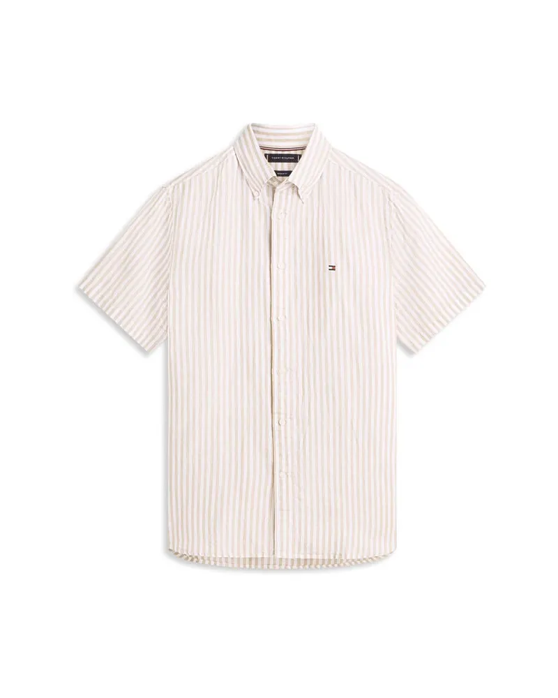 Tommy Hilfiger Herren Hemd aus Leinen Sand