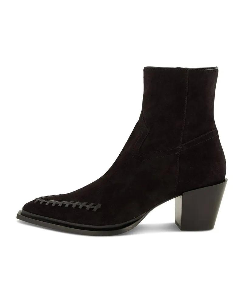 Jimmy Choo Damen Stiefeletten aus Leder CECE AB 60 Schwarz