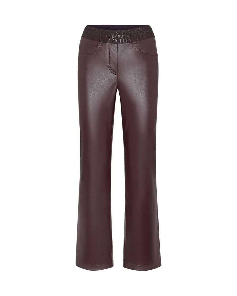 Cambio Damen Hose aus Kunstleder FELICE Bordeaux