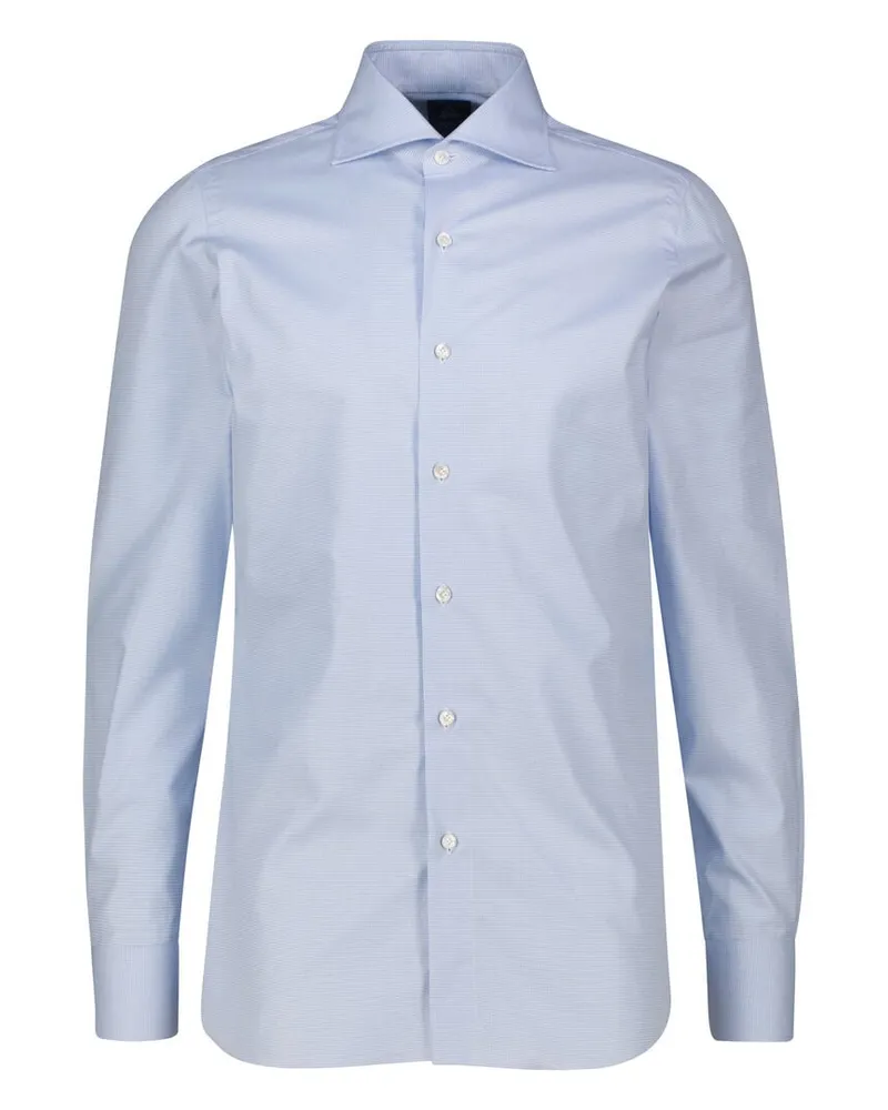 Finamore 1925 Herren Hemd NAPOLI-SIMONE Bleu