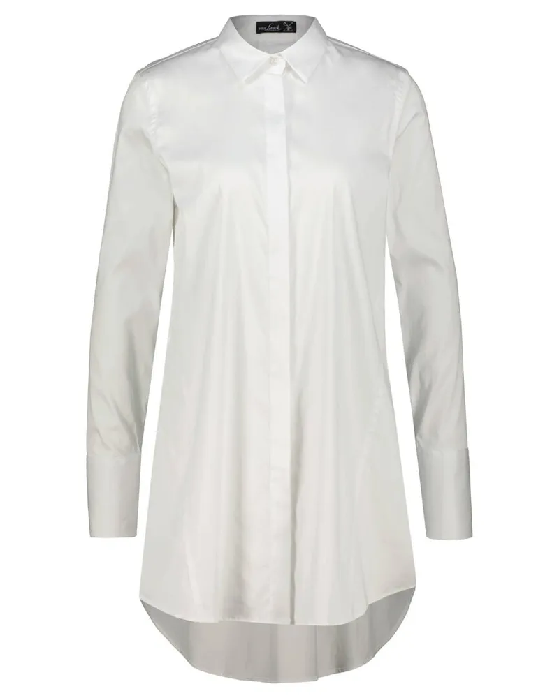 van Laack Damen Popeline Hemdbluse BLUME-NOS Weiss