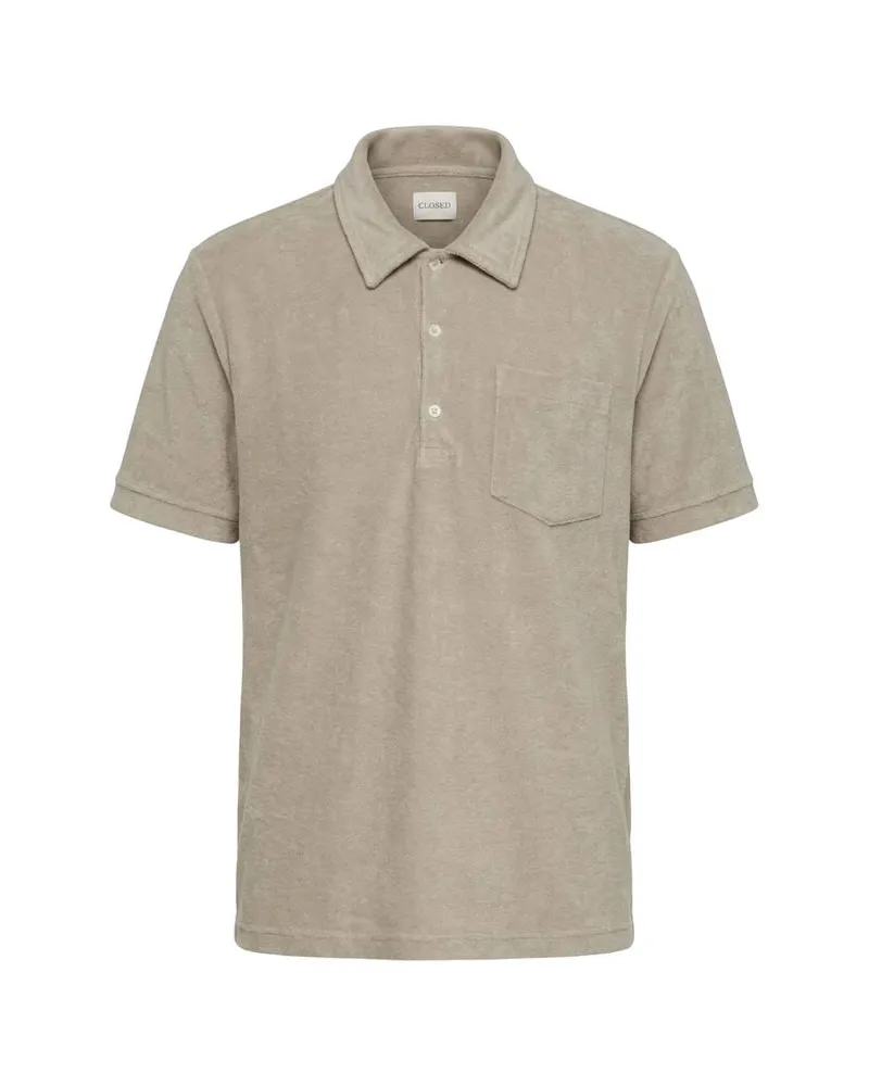 Closed Herren Poloshirt aus Frottee Grau