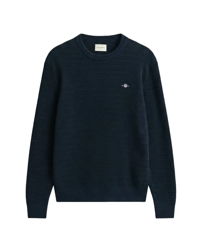 Gant Herren Pullover mit Bio-Baumwolle Marine