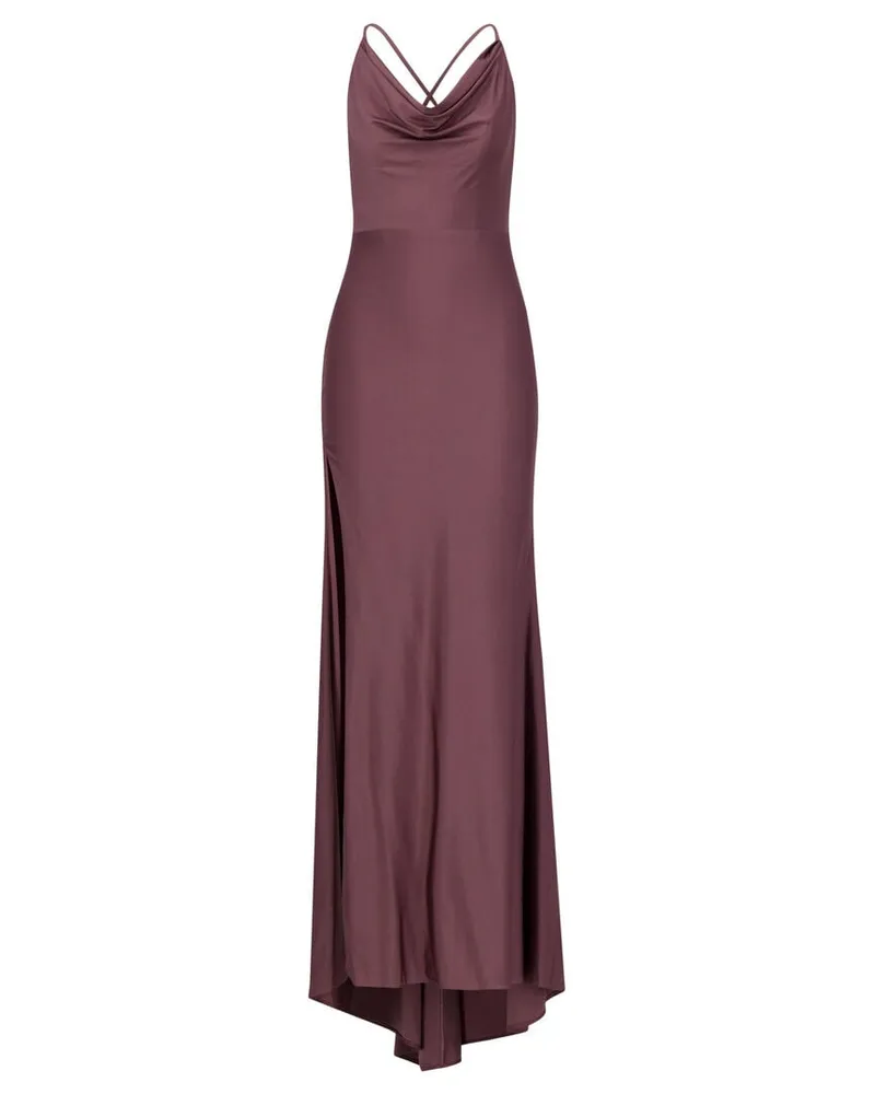 Unique Damen Abendkleid mit Stola Beere