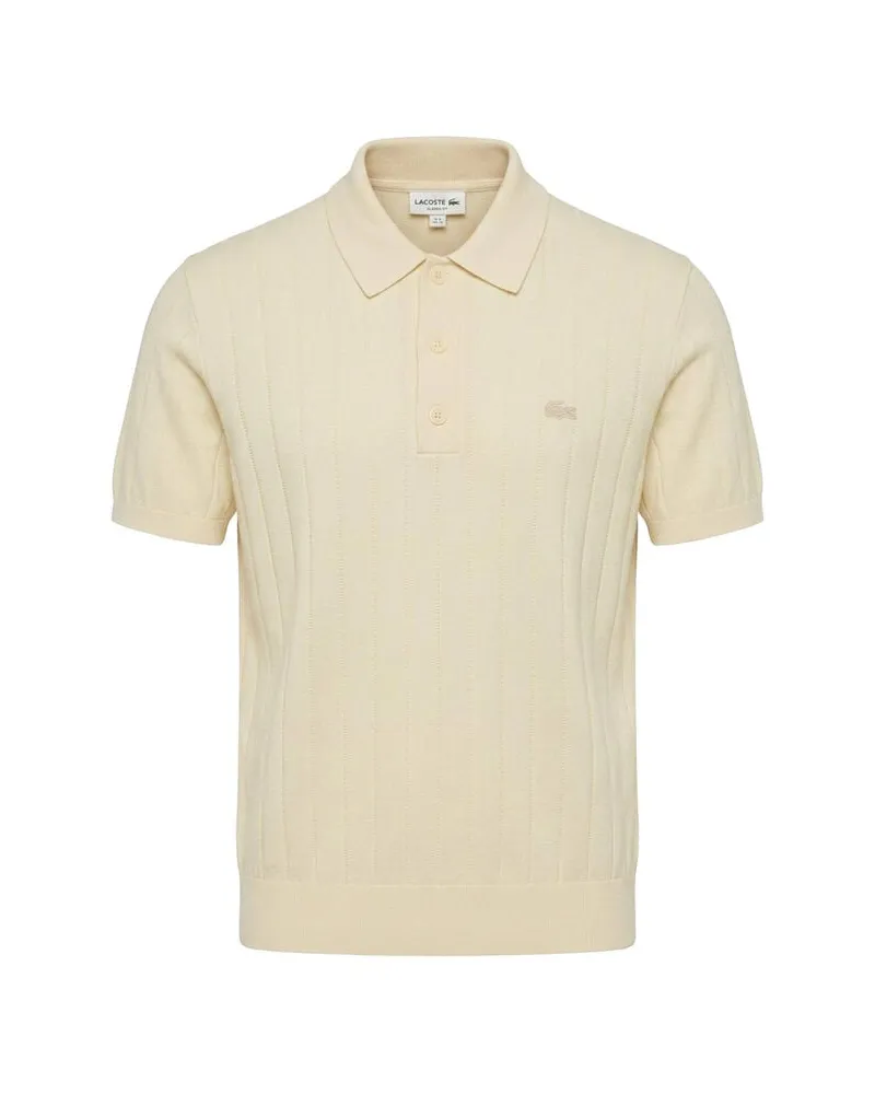 Lacoste Herren Strickpolo Sand