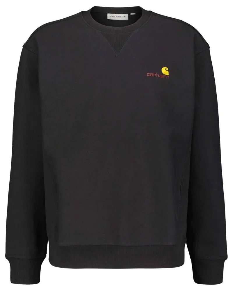 Carhartt WIP Herren Sweatshirt AMERICAN SCRIPT Schwarz